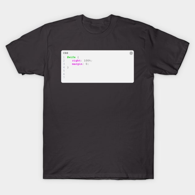 CSS Wife T-Shirt by woundedduck